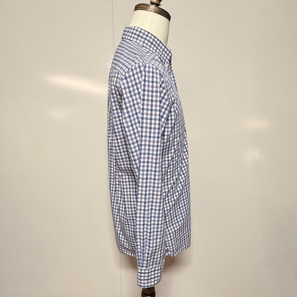 Brooks Brothers Shirt Mens Small Purple Blue White Plaid Button Down Long Sleeve - Picture 7 of 10